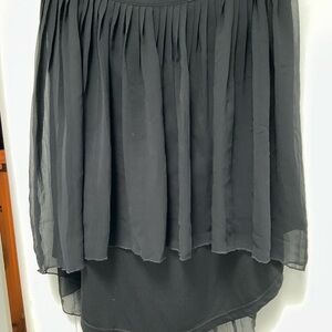 American Eagle Outfitters Black High-Low Skirt